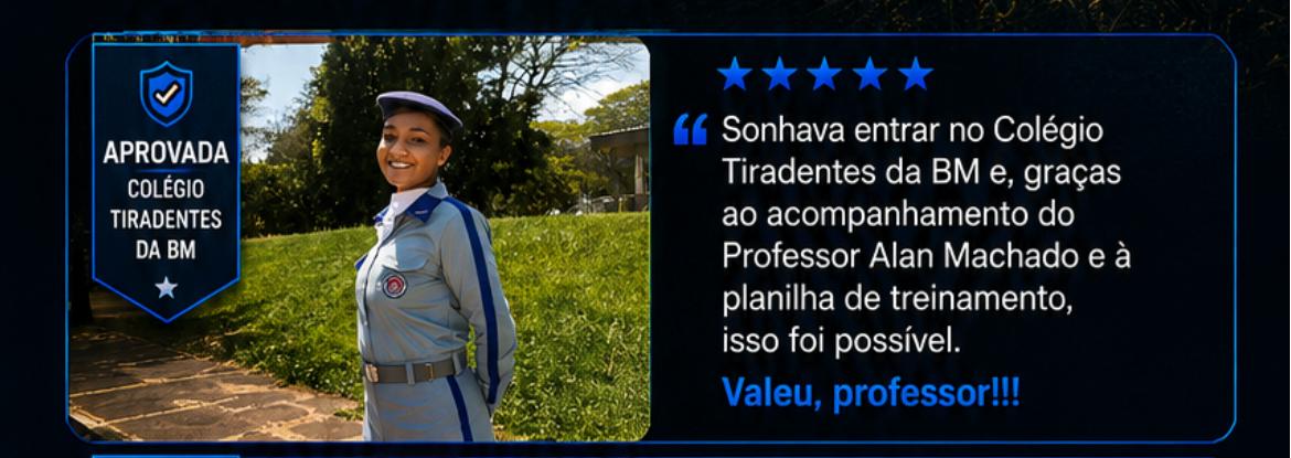 Depoimento de aluno aprovado no TAF dos Bombeiros do Estado de Goiás