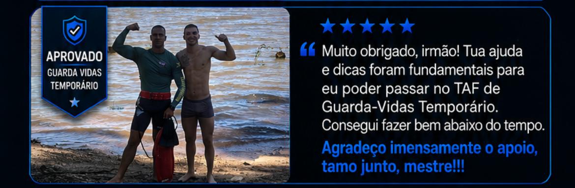 Depoimento de aluna aprovada no TAF da Brigada e Bombeiros