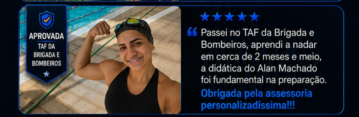 Depoimento de aluno aprovado no TAF de Guarda-Vidas Temporário